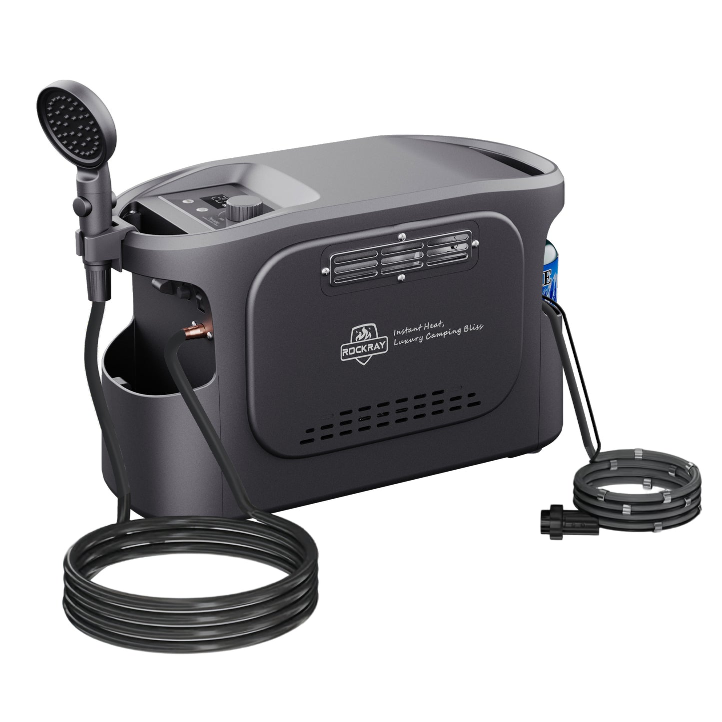 Portable Propane Water Heater for Camping, Instant Hot Water Heater with 5200mAh Battery,Max 180 Mins Runtime, Outdoor Shower for RV, Cleaning & Pet Washing