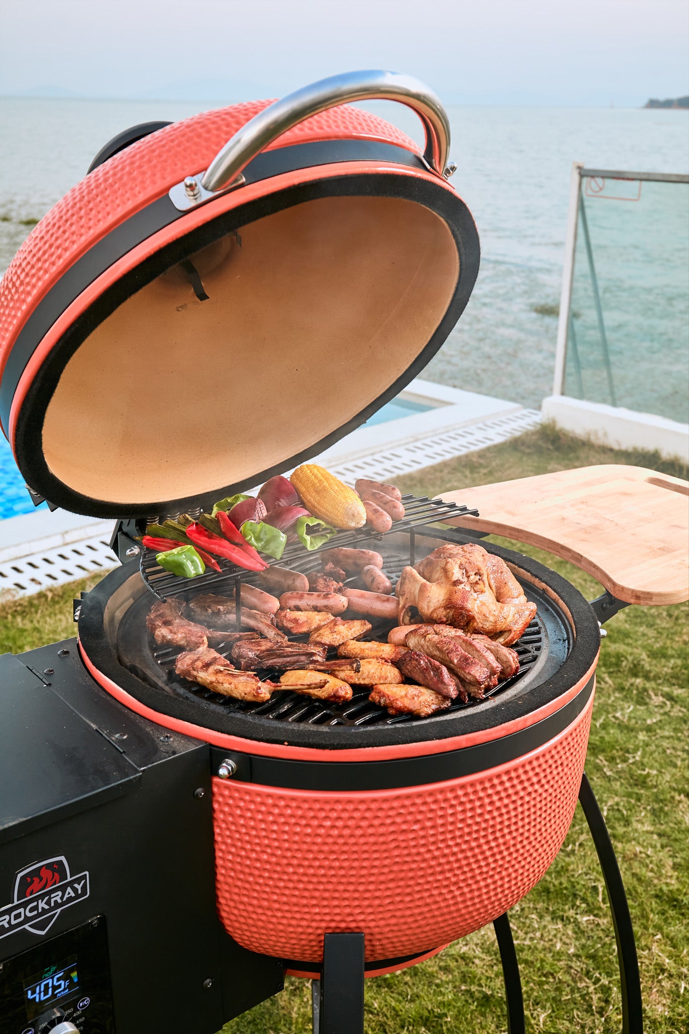 24INCH Kamado Pellet Smoker