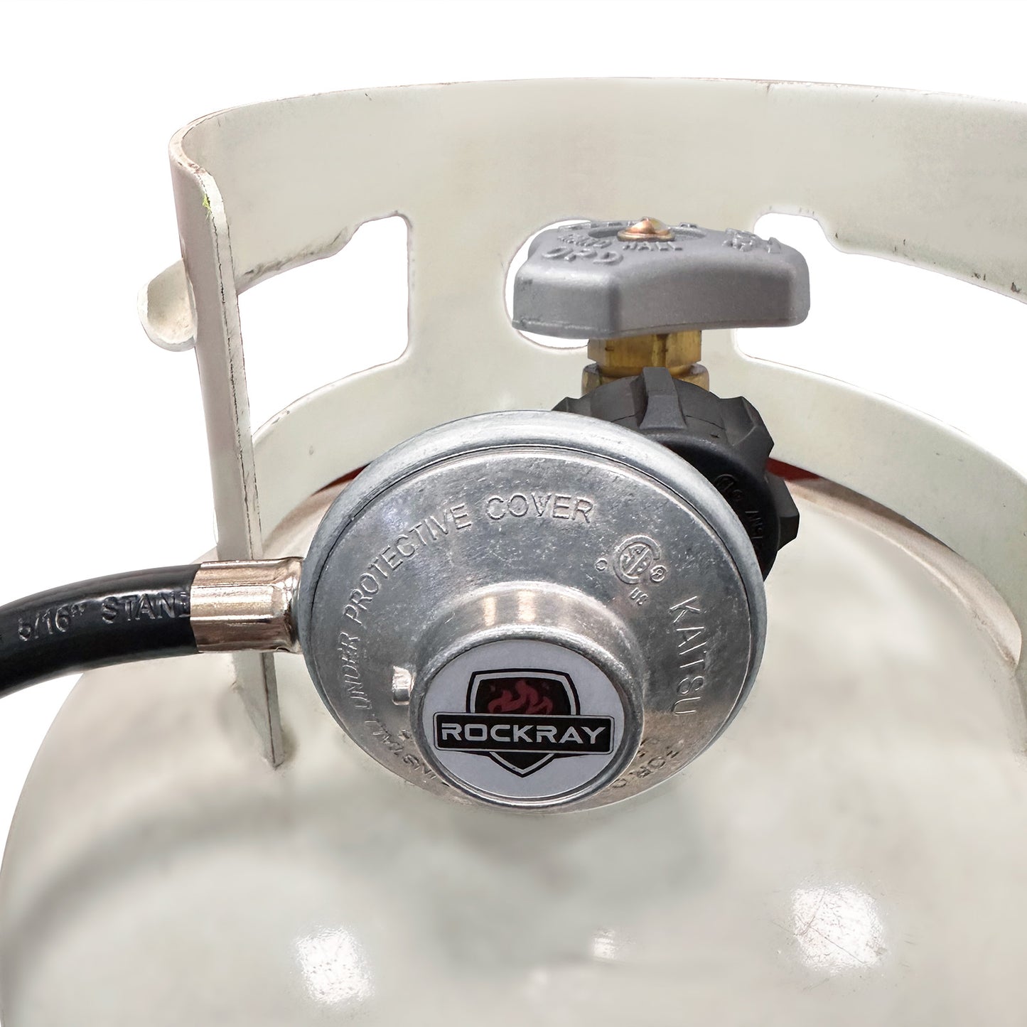 ROCKRAY Propane Regulator and Hose 6Ft , CSA Certified Gas Grill Adapter with QCC1 , Fits Weber Genesis/Spirit, Char-broil, Kenmore & Brinkmann Gas Grills